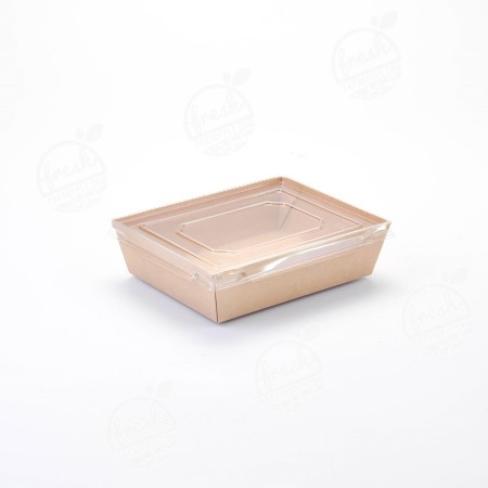 กล่องอาหารคราฟท์ 900 ml ฝา PET (50 PCS/PACK)