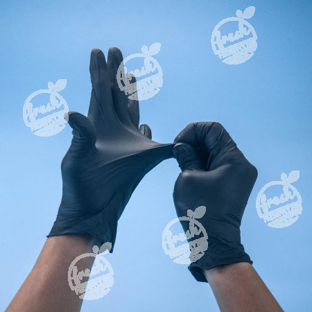ถุงมือยางสังเคราะห์ไนไตร สีดำ ขนาด “XL” 3.5 กรัม
